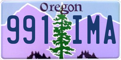 OR license plate 991IMA