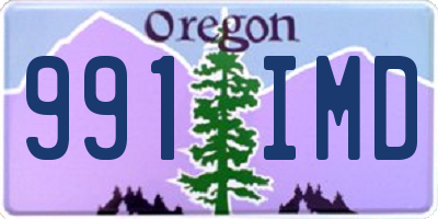 OR license plate 991IMD