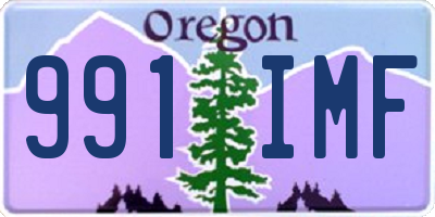 OR license plate 991IMF