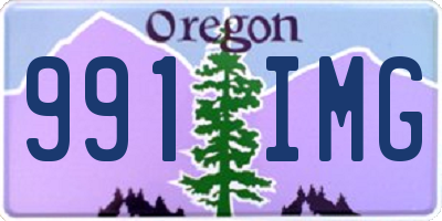 OR license plate 991IMG