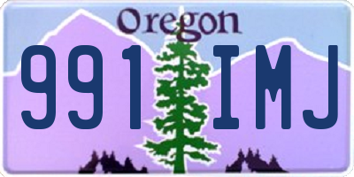 OR license plate 991IMJ