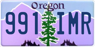 OR license plate 991IMR