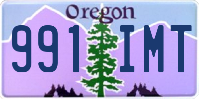 OR license plate 991IMT