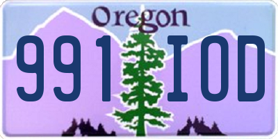 OR license plate 991IOD