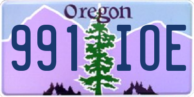 OR license plate 991IOE