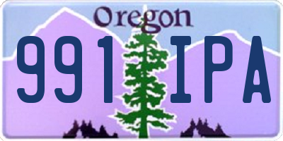 OR license plate 991IPA
