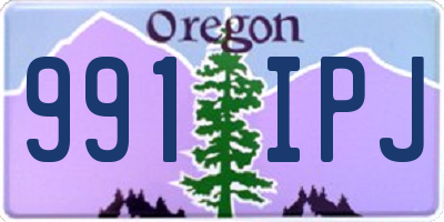 OR license plate 991IPJ