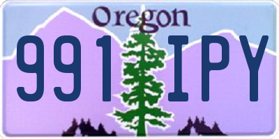 OR license plate 991IPY