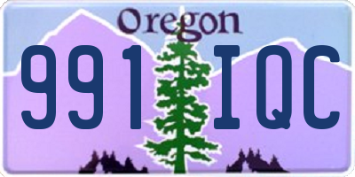 OR license plate 991IQC