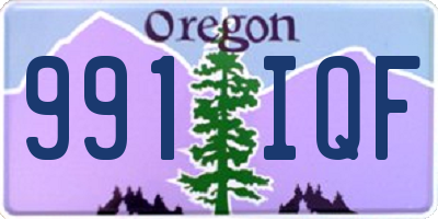 OR license plate 991IQF