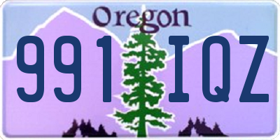 OR license plate 991IQZ