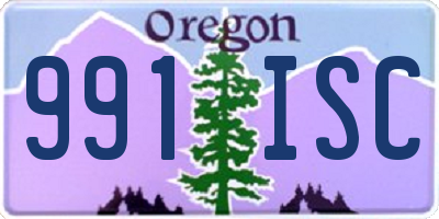 OR license plate 991ISC