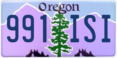 OR license plate 991ISI