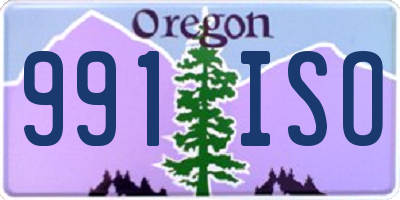 OR license plate 991ISO