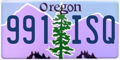 OR license plate 991ISQ