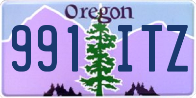 OR license plate 991ITZ