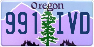 OR license plate 991IVD