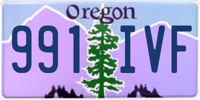 OR license plate 991IVF