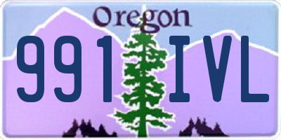 OR license plate 991IVL