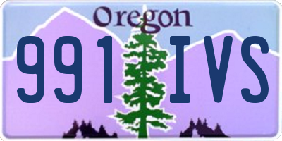 OR license plate 991IVS