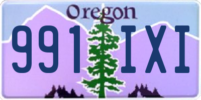 OR license plate 991IXI