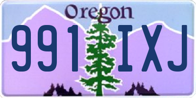 OR license plate 991IXJ