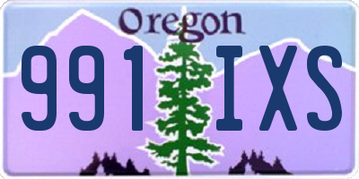 OR license plate 991IXS