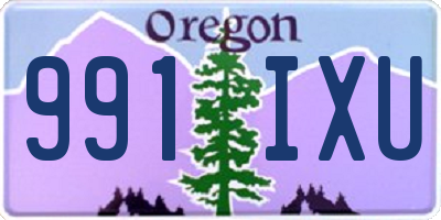 OR license plate 991IXU