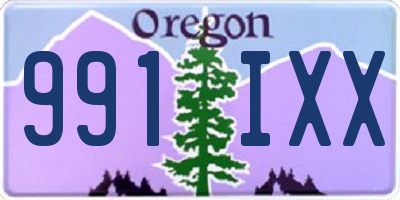 OR license plate 991IXX