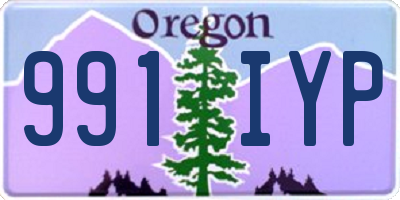 OR license plate 991IYP