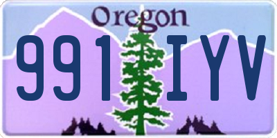 OR license plate 991IYV