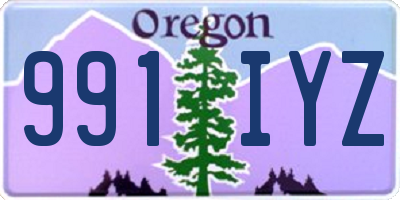 OR license plate 991IYZ