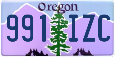 OR license plate 991IZC