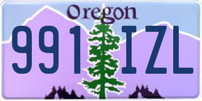 OR license plate 991IZL