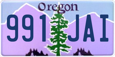 OR license plate 991JAI