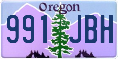 OR license plate 991JBH