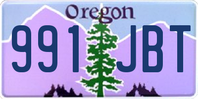 OR license plate 991JBT