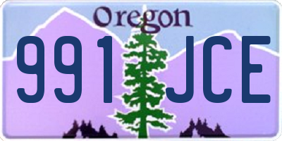 OR license plate 991JCE