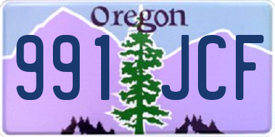 OR license plate 991JCF