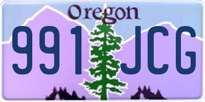 OR license plate 991JCG