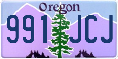 OR license plate 991JCJ