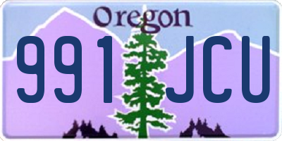 OR license plate 991JCU