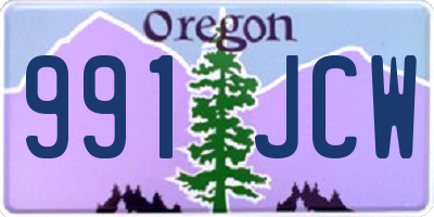 OR license plate 991JCW