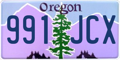 OR license plate 991JCX