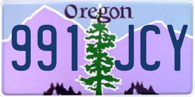 OR license plate 991JCY