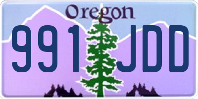 OR license plate 991JDD