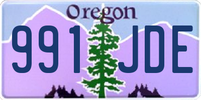 OR license plate 991JDE