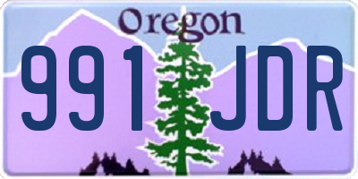 OR license plate 991JDR