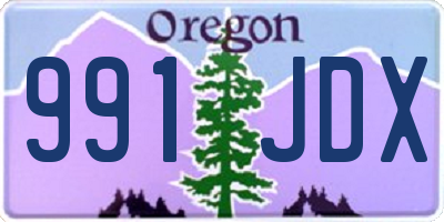 OR license plate 991JDX