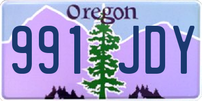 OR license plate 991JDY